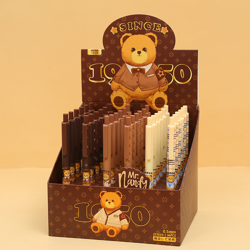 The ST pen tip is extremely smooth. The front of the pen is made of metal and features a ZF2659 illustrator in collaboration with Nandy Bear pic 1