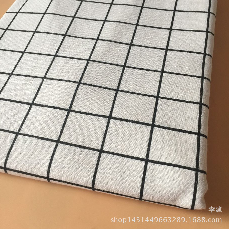 Jianxiang Textile Factory supplies linen printed Nordic-style tablecloths, cushions, aprons and storage bags, which can be made into PE film pic 6