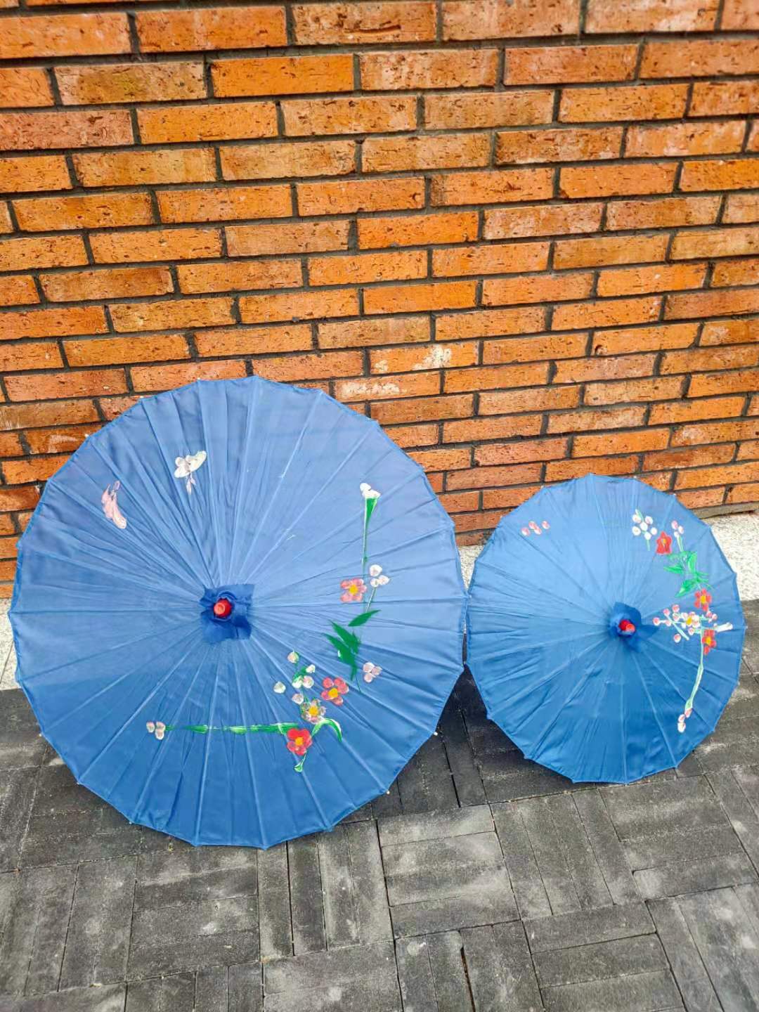 油纸伞工艺油纸伞古风装饰伞大小号古装绸布伞江南风舞蹈伞道具详情5