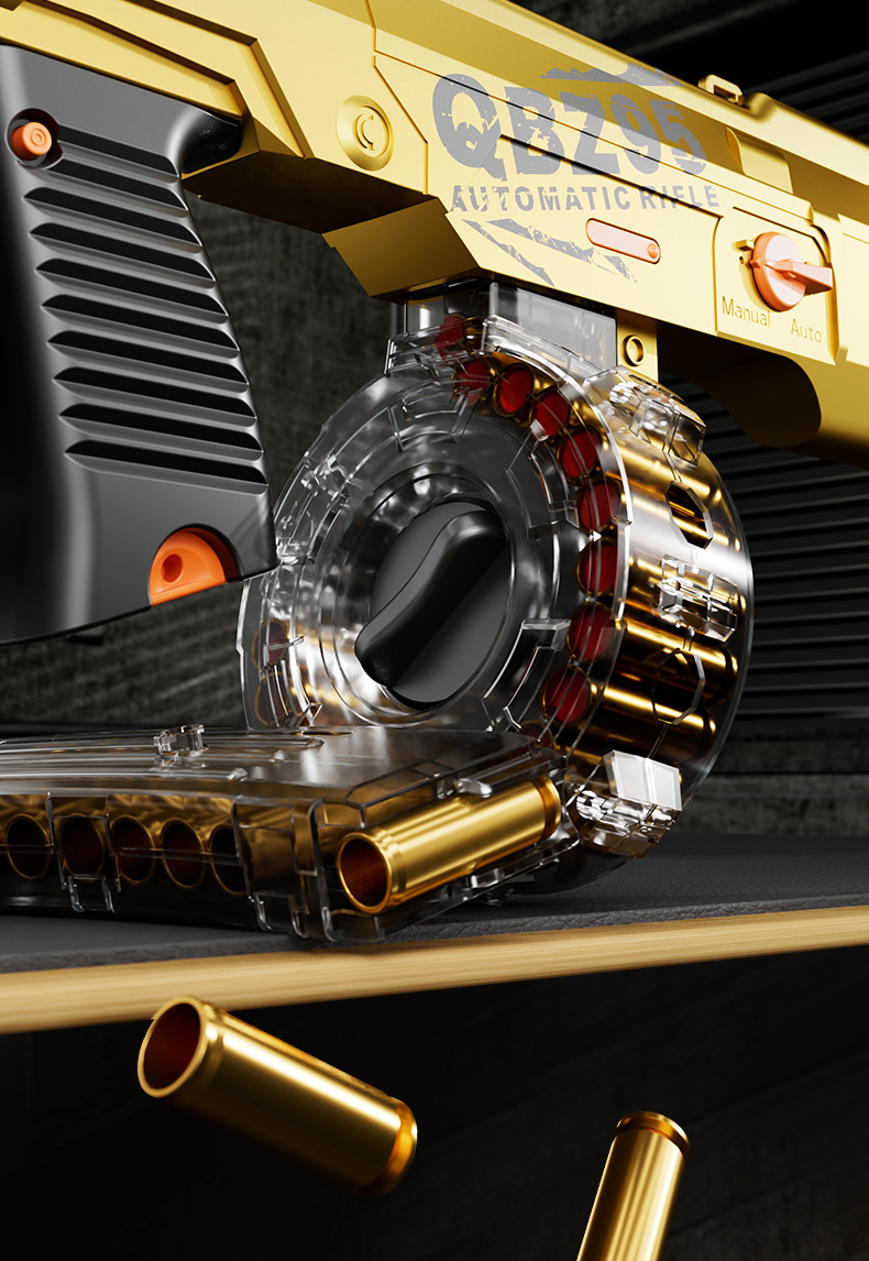 跨境手自QBZ95悍迪DR060冲锋M249电动抛壳软弹枪DR061儿童玩具详情9