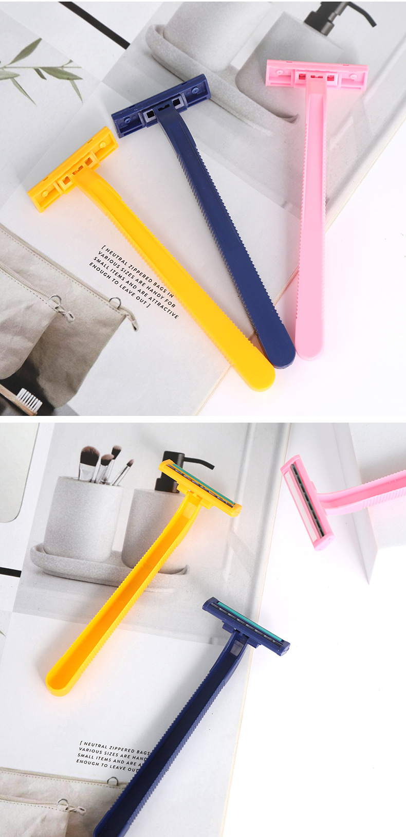 ALSHABAB吉派浴室浴场一次性胡子刀酒店宾馆澡堂专用一次性刮胡刀手动剃须刀详情9