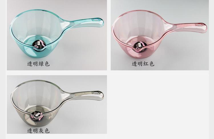 Unbreakable plastic household kitchen water spoon thickened food-grade bath 舀子 household kitchen water spoon for catching water pic 3