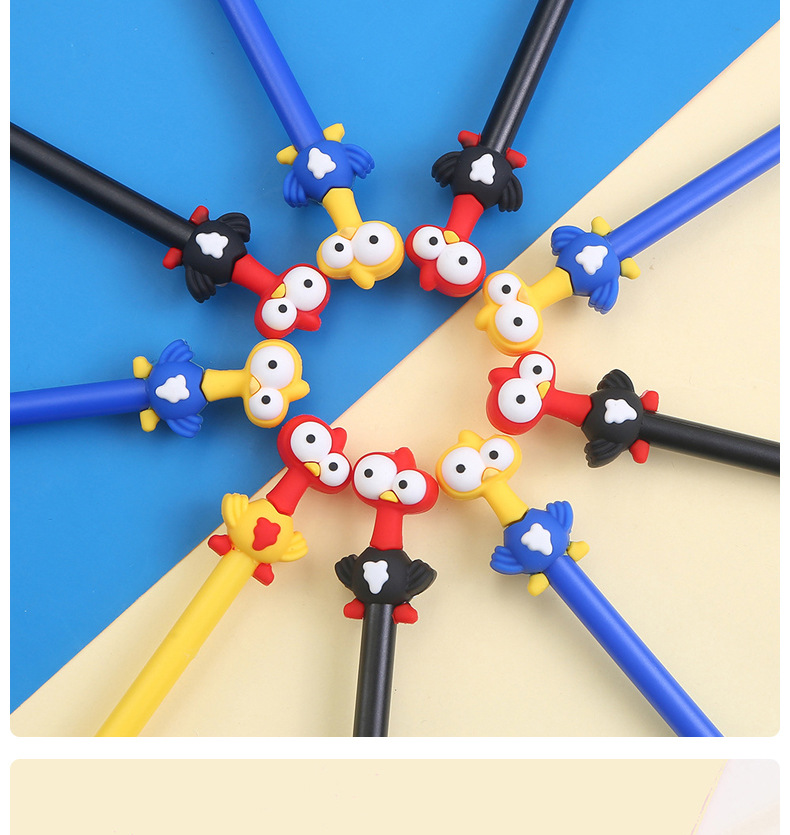 中帆中性笔ZF3235卡通火鸡黑色笔萌宠火鸡可爱签字黑色水笔0.5mm详情14