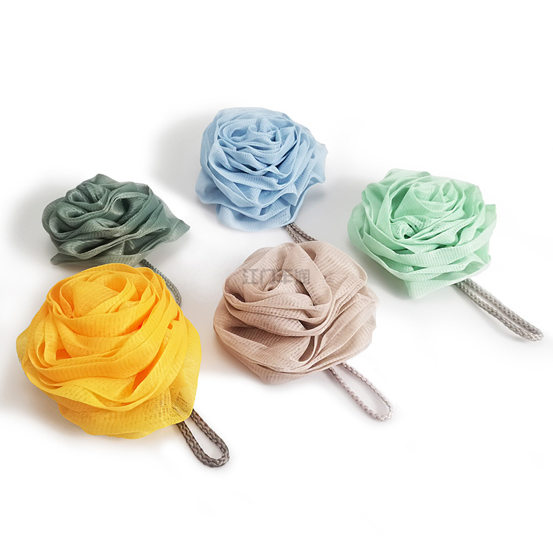 Factory direct sales of rose-shaped bath balls, beautiful and practical, with multiple colors of rose pic 4