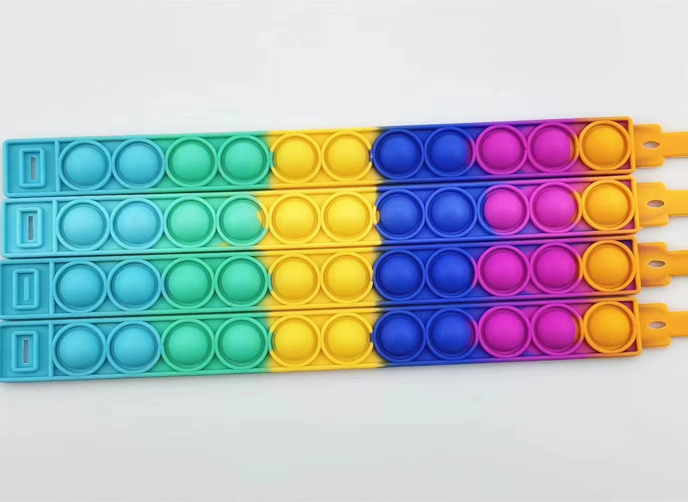 In-stock rat killer Pioneer Wristband, Rainbow Wristband, silicone, stress-relieving bubble, intelligence, stress-relieving, finger press music Band watch pic 9