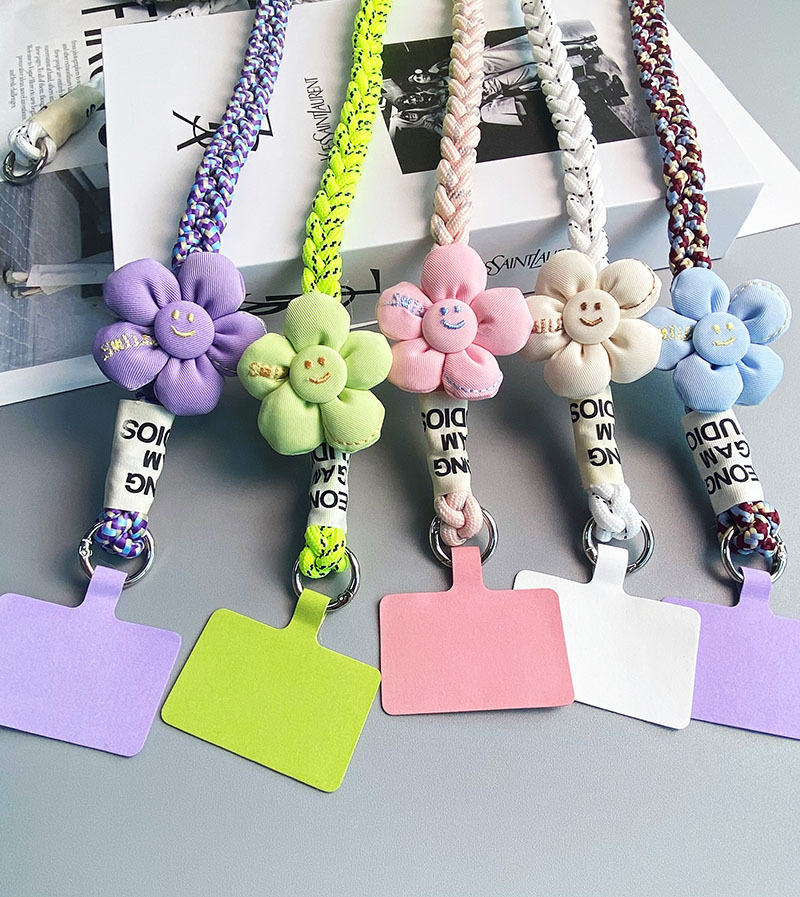 斜挎款太阳花三股马尾辫手机挂绳ins背绳时尚小清新户外登山结实详情4