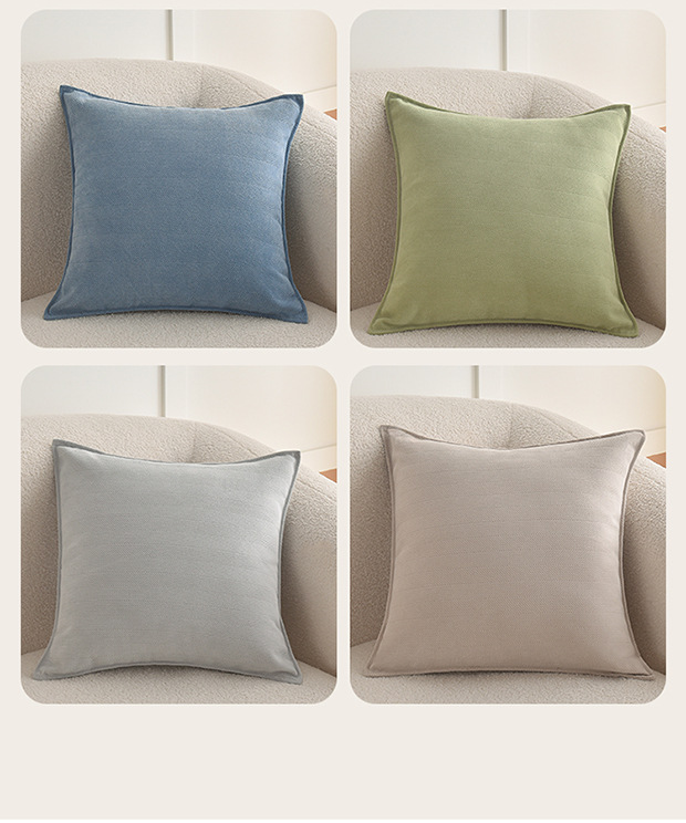 ins Snowstorm Neil pillow/Herringbone jacquard cushion, popular thick pillow cover, cream sofa headrest pic 13