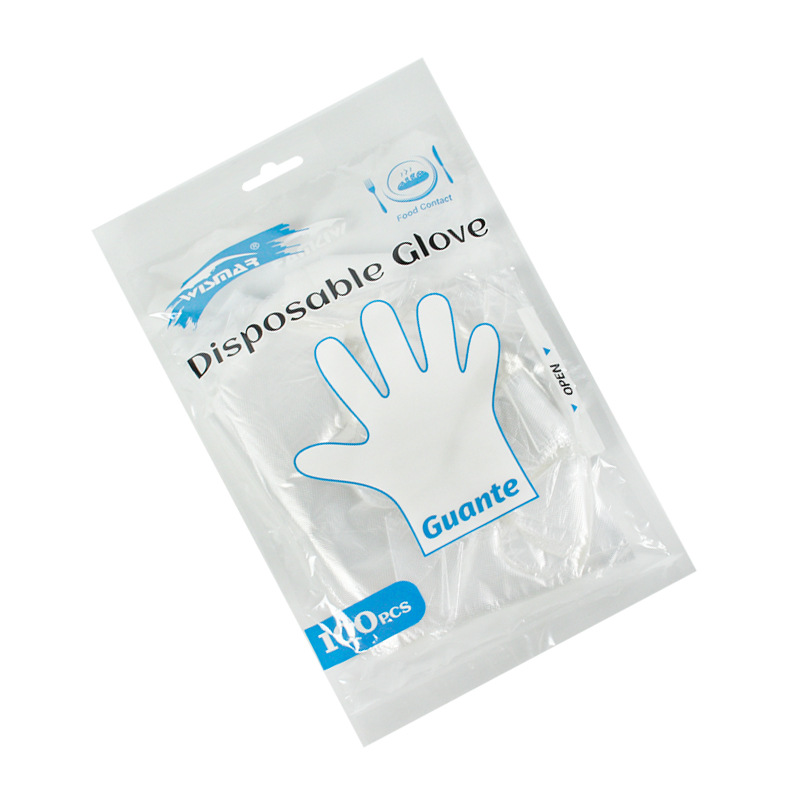 外贸英文包装 一次性手套家用防水厨房烘焙PE手套详情10