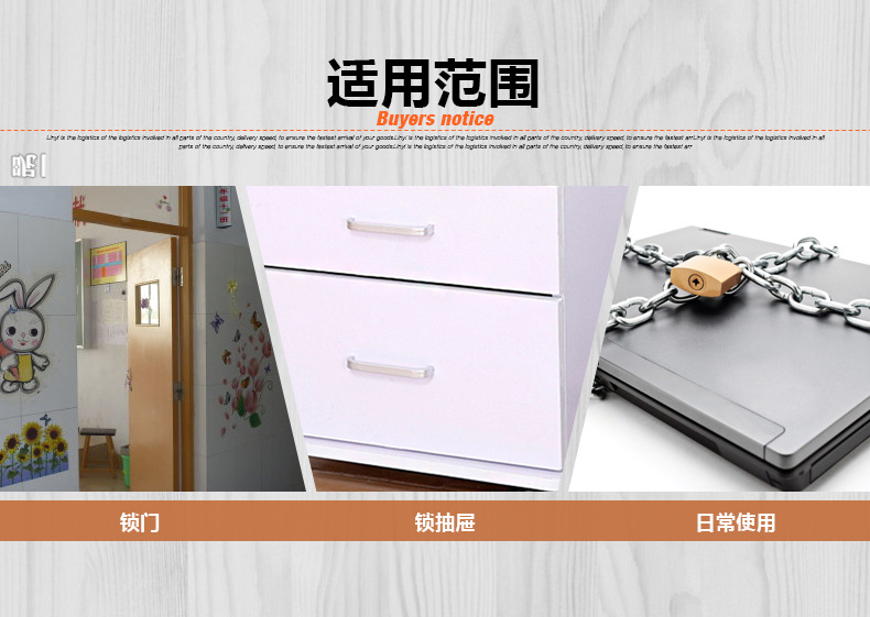 【 Factory Direct Supply 】 Full-opening padlock, copper-like padlock, single-opening multi-specification lock head, household watch box lock, small padlock pic 20