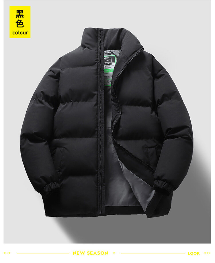 新款冬季加厚款运动外套男时尚潮流立领长袖棉服保暖舒适休闲棉衣详情10