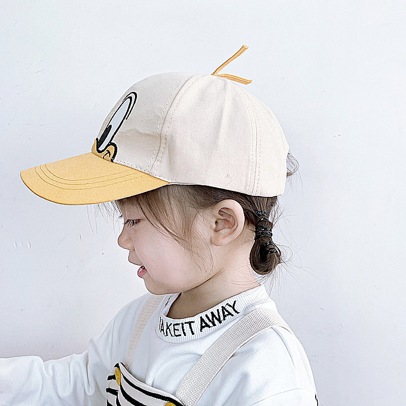 儿童帽子韩版卡通可爱春秋季出游宝宝鸭舌帽男女童婴儿棒球帽超萌详情4