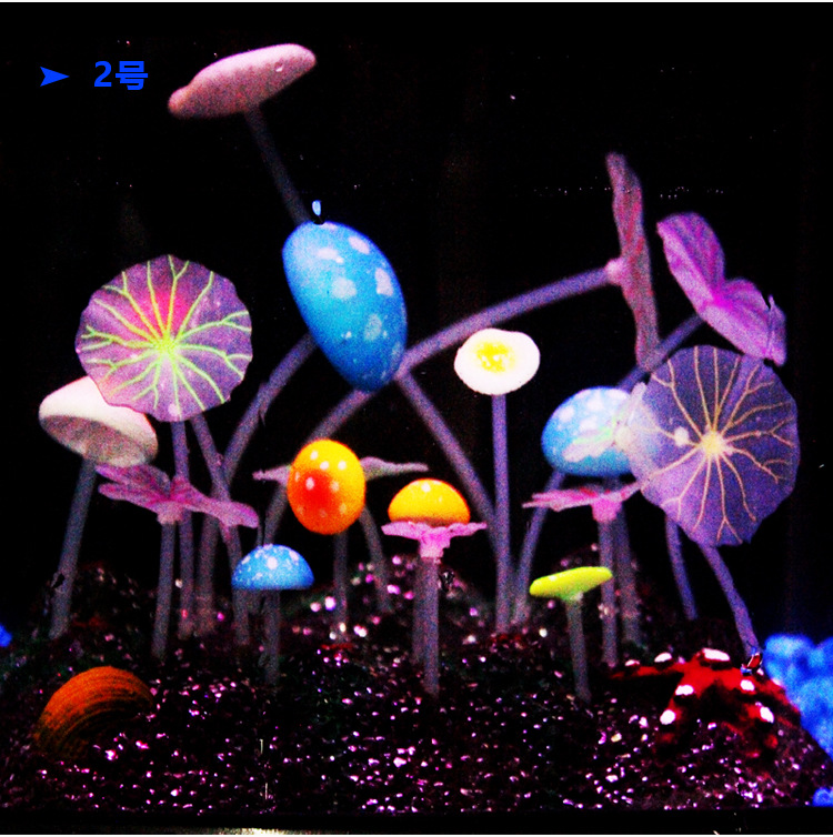 Baojie fish tank landscape decoration, simulation aquatic plants, coral, fluorescent ornamental fish tanks, aquarium products wholesale for foreign trade pic 31