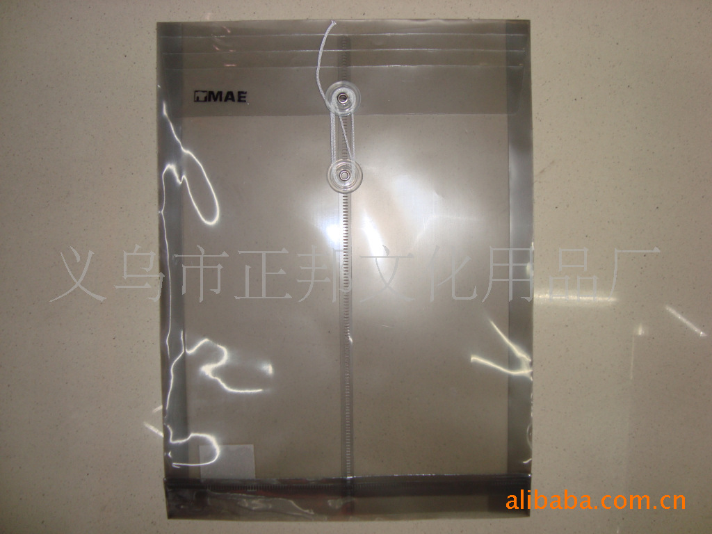 Factory wholesale PP plastic three-dimensional snap bags for materials, archives, files, and learning and office supplies. Customized storage available pic 1