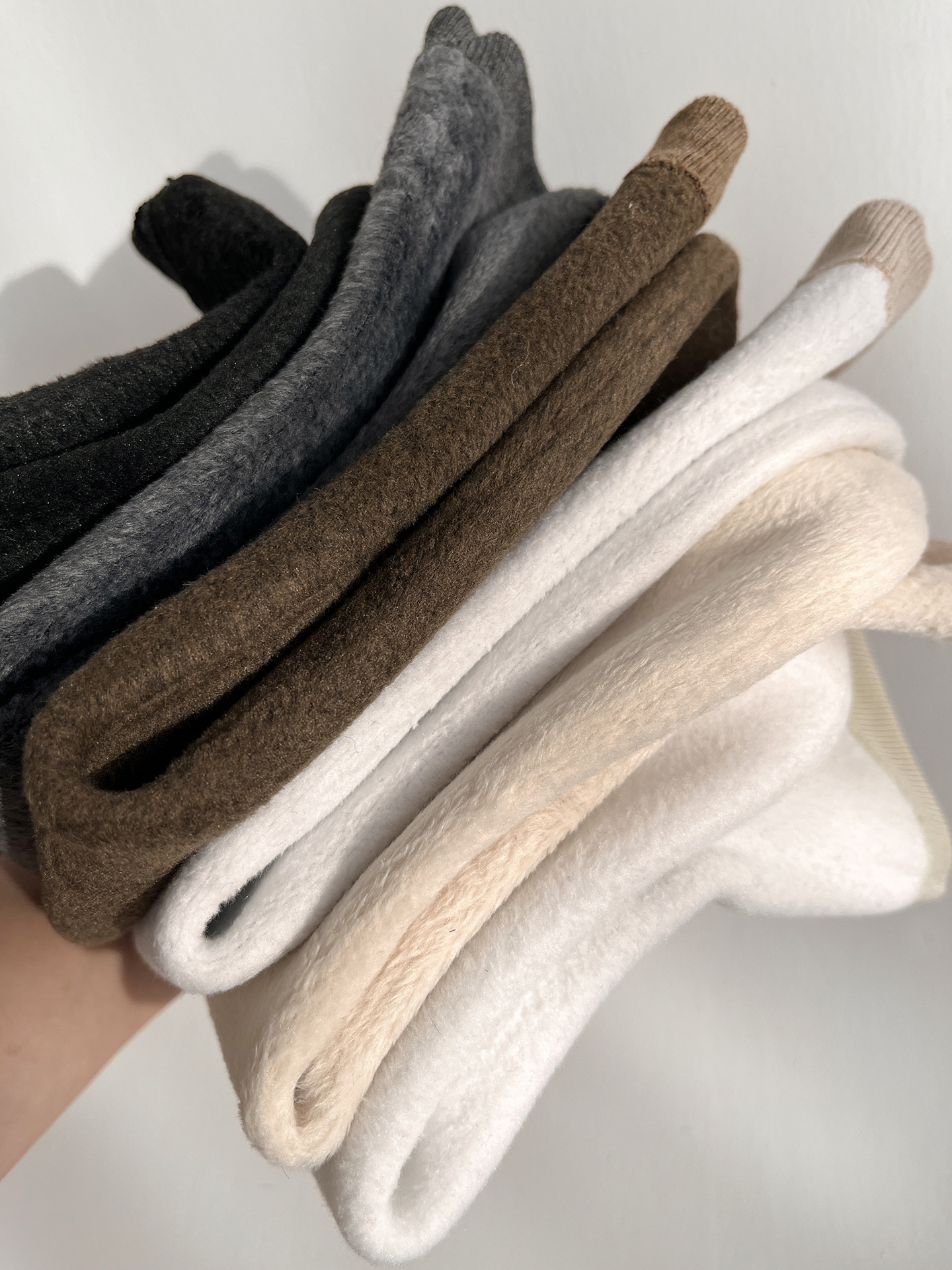 Unisex couple style fleece and thickened warm snow socks, mid-length home cotton socks, postpartum socks, floor socks pic 18