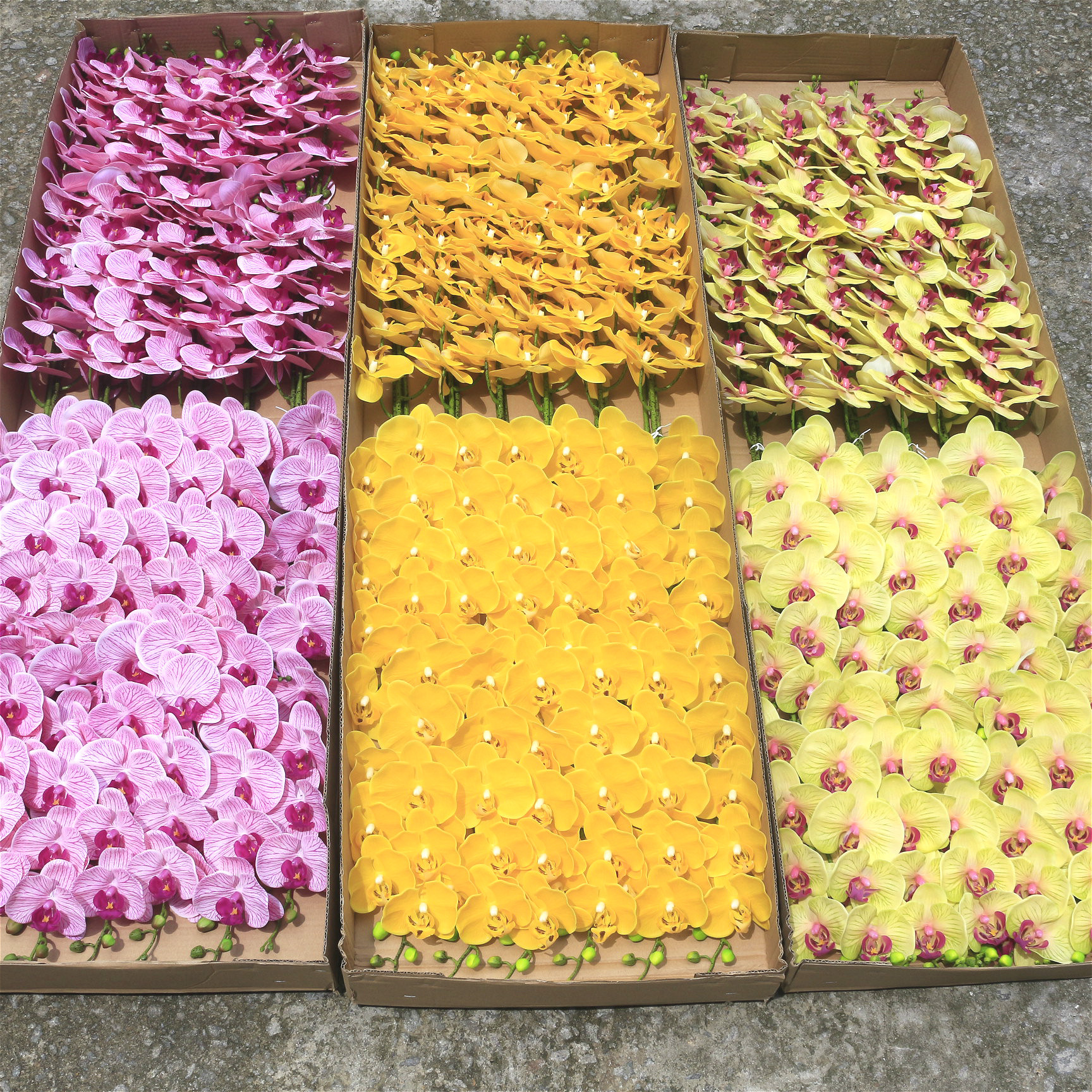 Artificial flowers, artificial lawns, artificial trees, artificial flowers, artificial lawns, artificial trees, artificial phalaenopsis, single 5-head, 7-head, 9-head, 3D phalaenopsis, PU artificial flowers wholesale, home and wedding artificial flowers pic 16