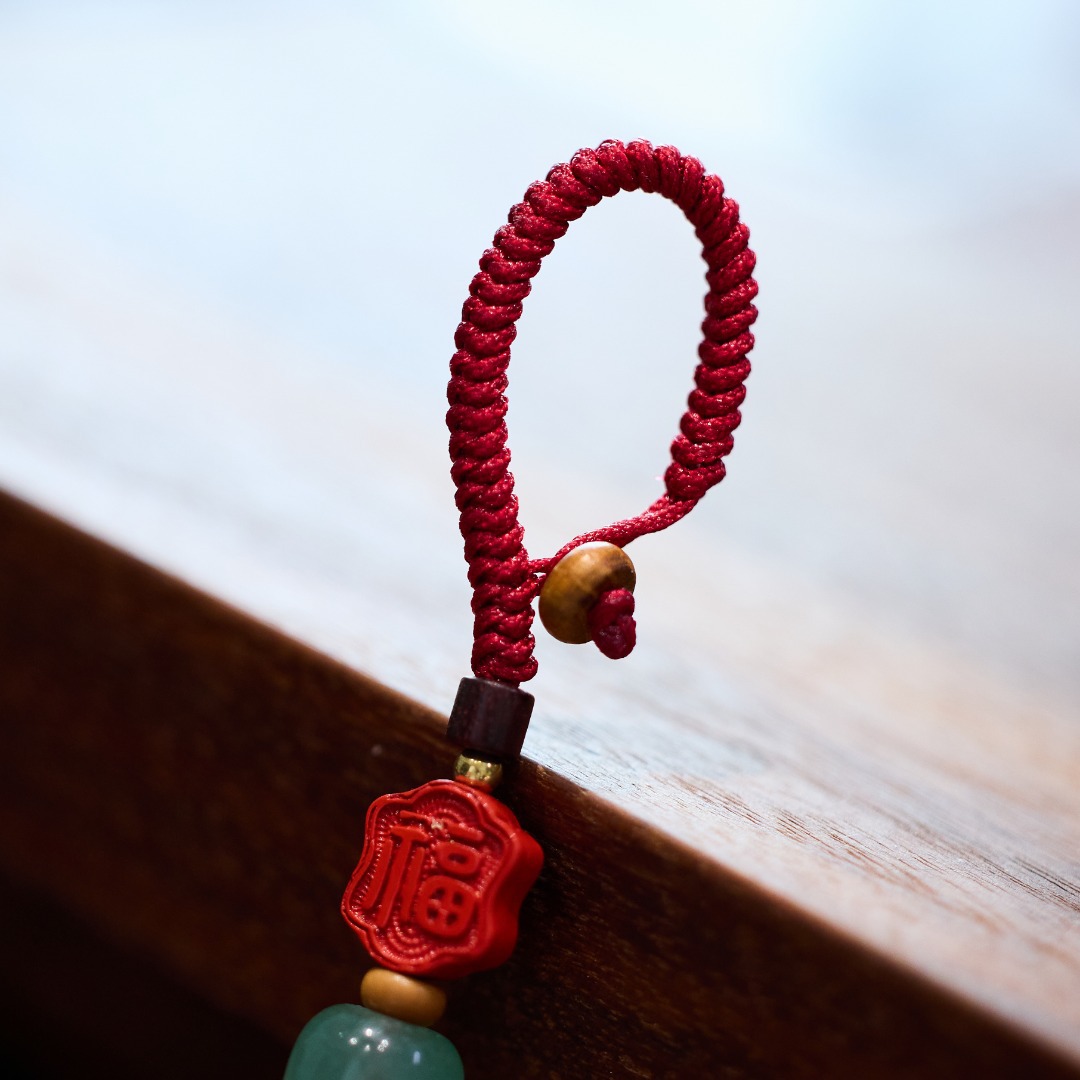 Good things happen peanut keychains, everything goes well, blood sandalwood pendants, Chinese-style creative peace and good luck hanging accessories wholesale pic 7