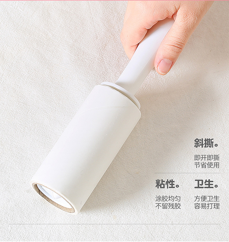The detachable roller type hair remover is suitable for removing bristles and dust from clothes. It can replace the dust-removing paper with a 60-tear bristle remover pic 6