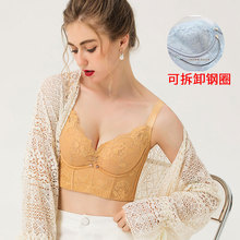 Thin and adjustable bra with three rows and seven buttons for breast retraction and anti-sagging, oversized large chest, thin cup, Foshan underwear for women pic 7