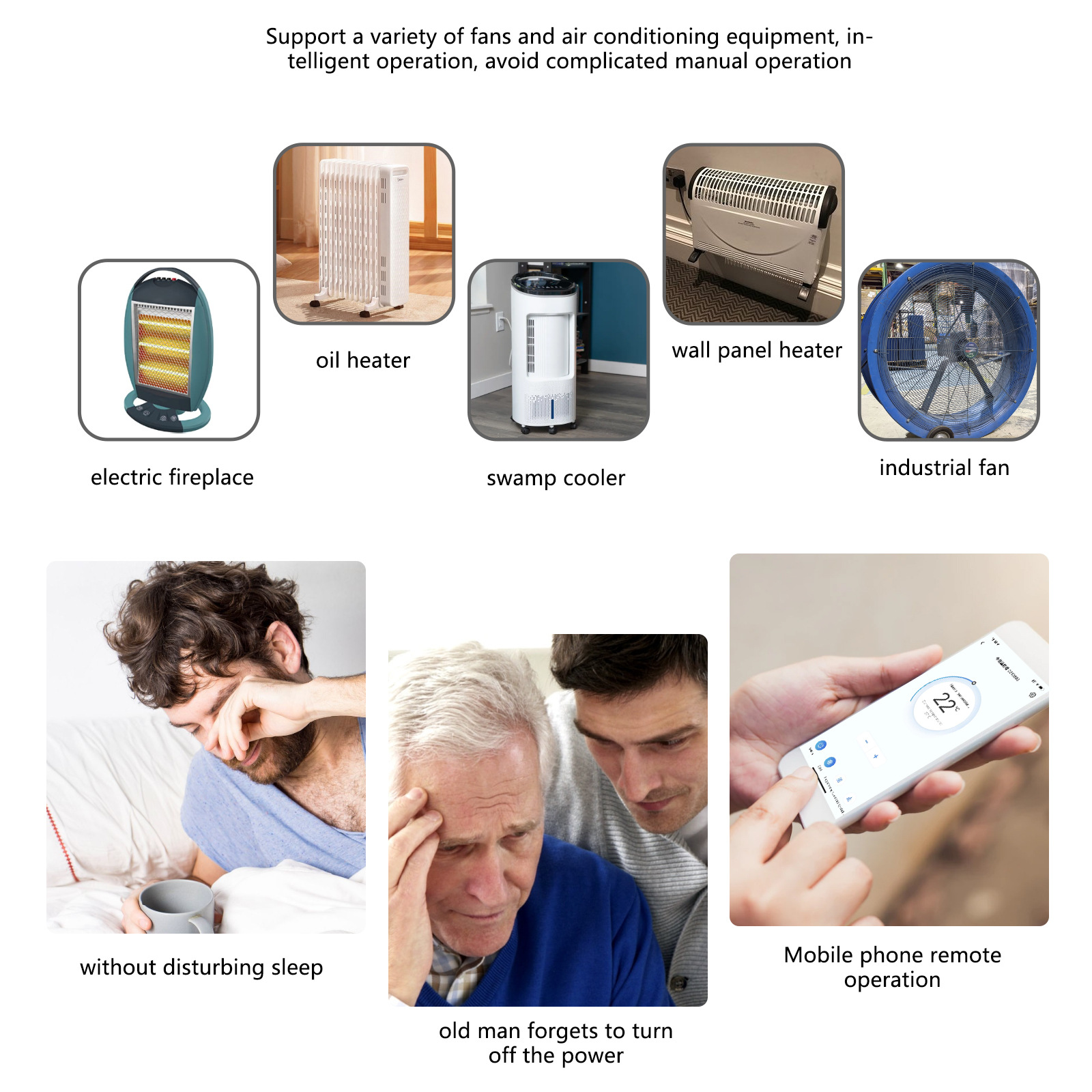 WiFi smart temperature-controlled electricity meter socket temperature control and electricity consumption statistics function pic 7