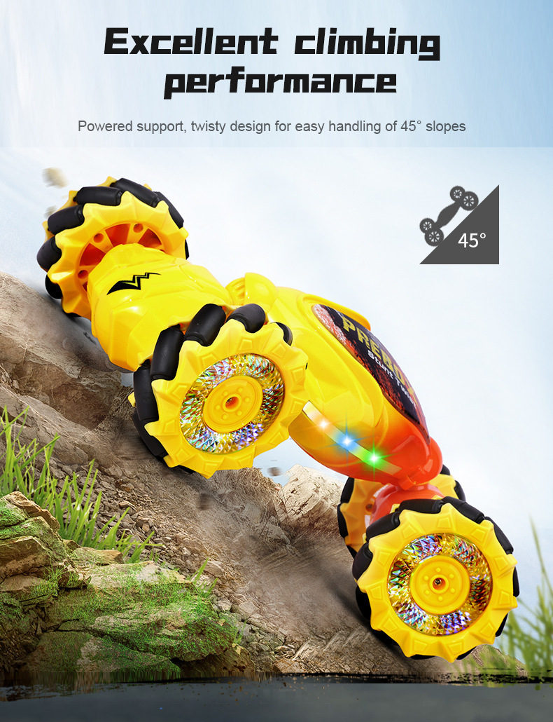 手势感应变形遥控车儿童玩具扭变车电动攀爬赛车越野漂移男孩礼物详情9