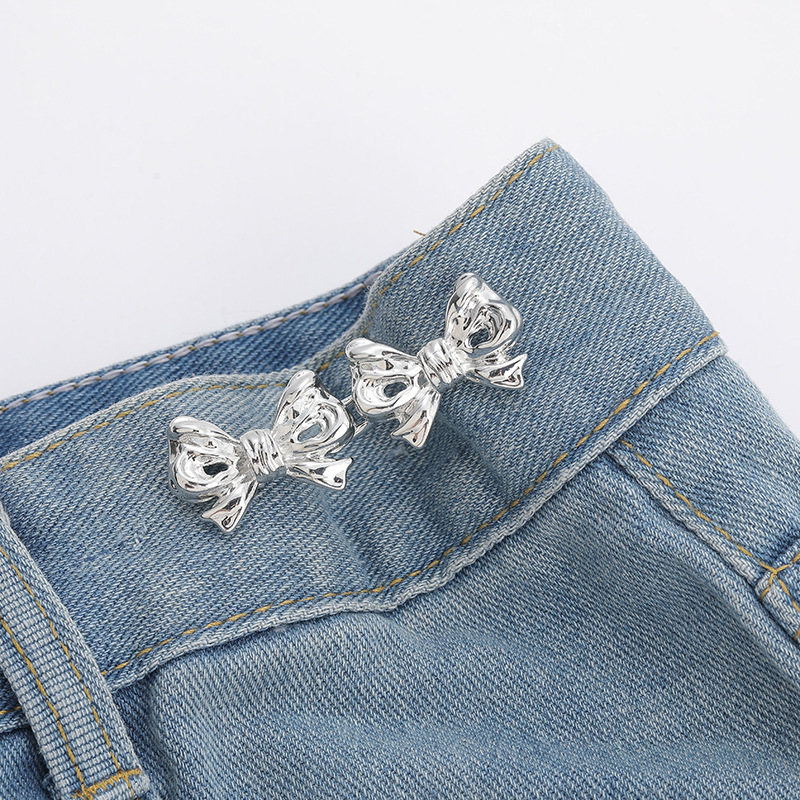 Double bow waist cincher button, detachable, nail-free and sewn waist cincher button, reduces waist size from large to small, a perfect waist cincher pic 10