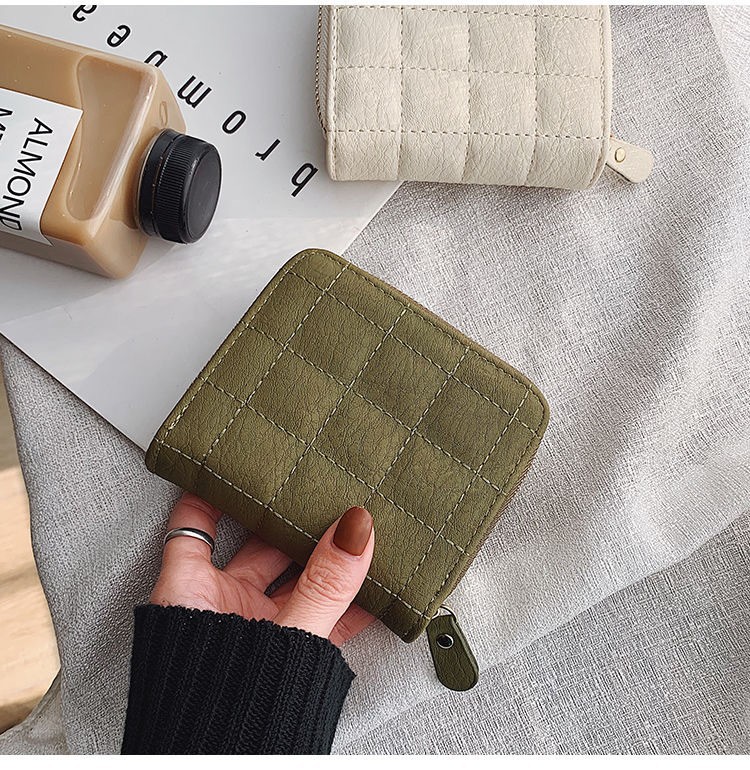 2023韩版迷你小钱 包女包短款拉链短款可爱零钱包学生绣花钱包女详情2