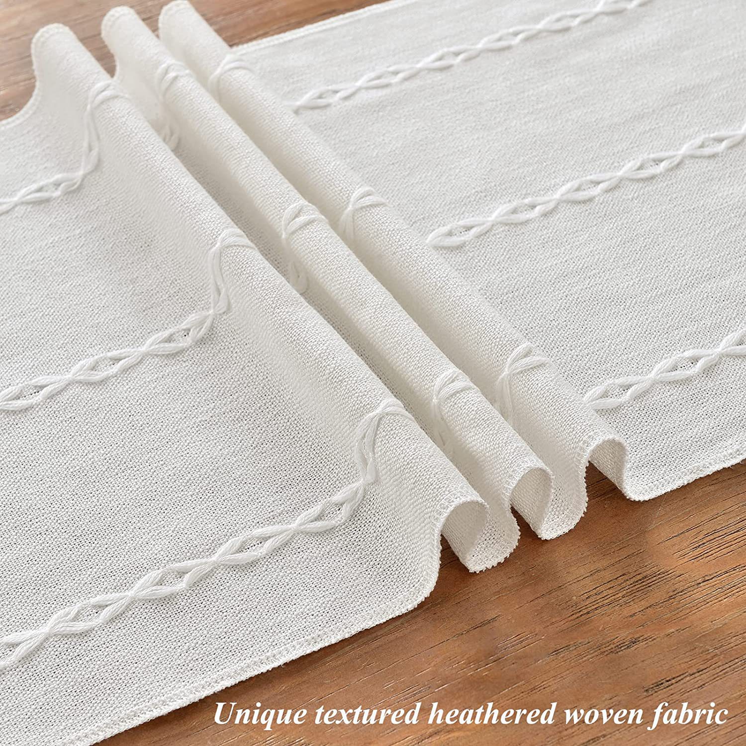 New cross-border Amazon handcrafted table flag, hollowed-out American country white tablecloth, dressing table scarf factory wholesale pic 39