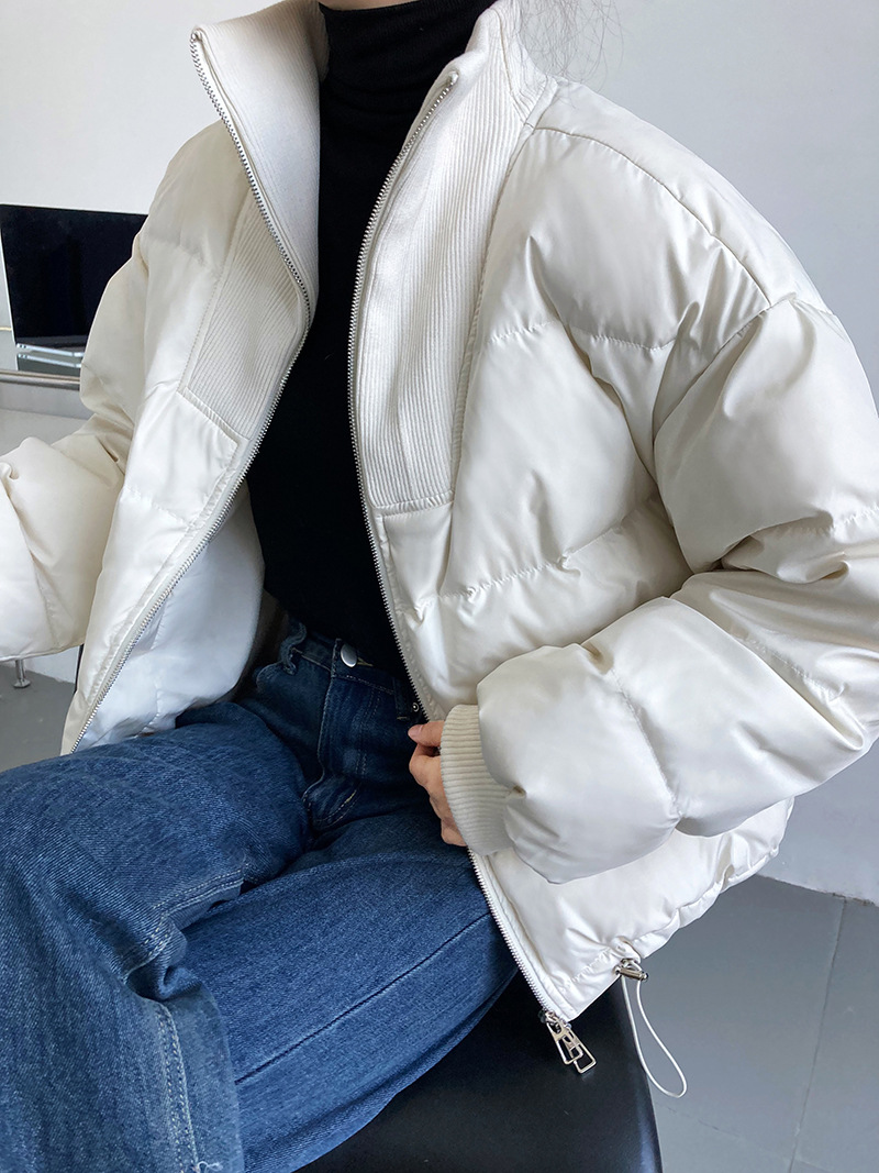 Luxi 2022 New Design sense stand-up collar short Down jacket for petite women 90, white duck down jacket Y33 pic 37