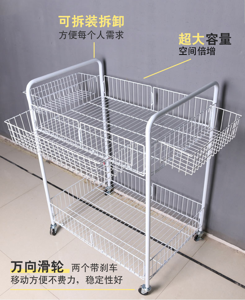 网红摆摊可折叠可拆卸移动出摊多层甜品零售钵仔糕冰粉地摊推车详情7