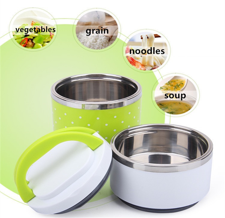 Stainless steel insulated lunch box, student sealed preservation box, lunch bucket, bento box, gift carrying lunch box, double-layer lunch box pic 17