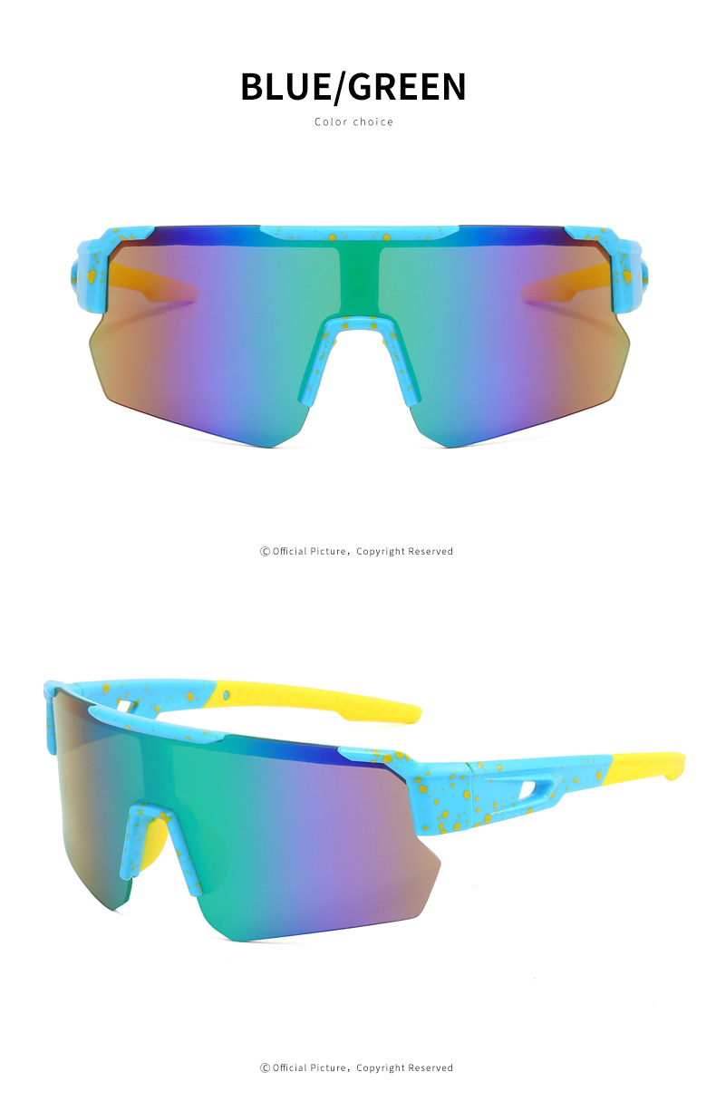 Wholesale of new cross-border UV protection sunglasses, bicycle outdoor sports cycling glasses, and colorful sunglasses pic 16
