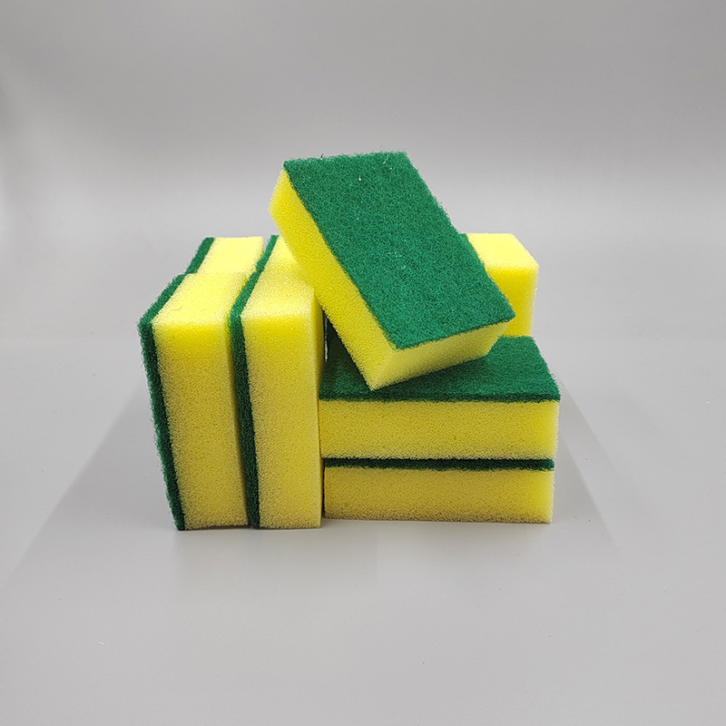 厨房清洁海绵擦 10片装直角海绵块刷锅洗碗布 双面洗碗海绵擦批发详情5
