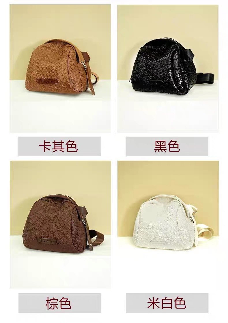 2023爆款时尚百搭轻奢女士单肩斜跨休闲简约黑色小包包贝壳包详情2