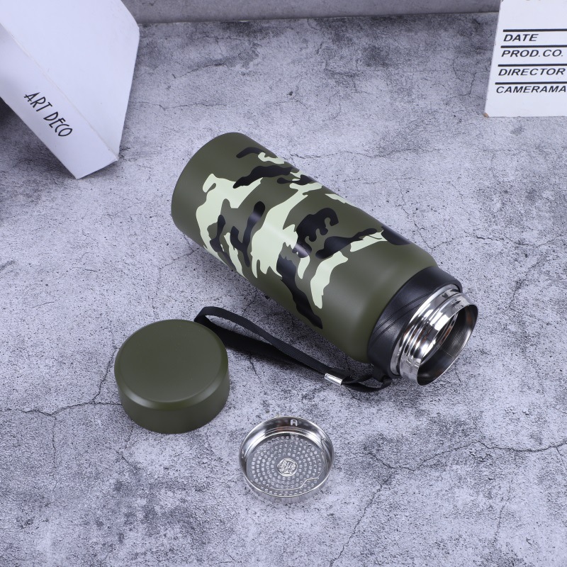 Factory direct sales of 304 stainless steel double-layer water cups, business gift cups, outdoor portable insulated cups, and portable straight cups pic 5