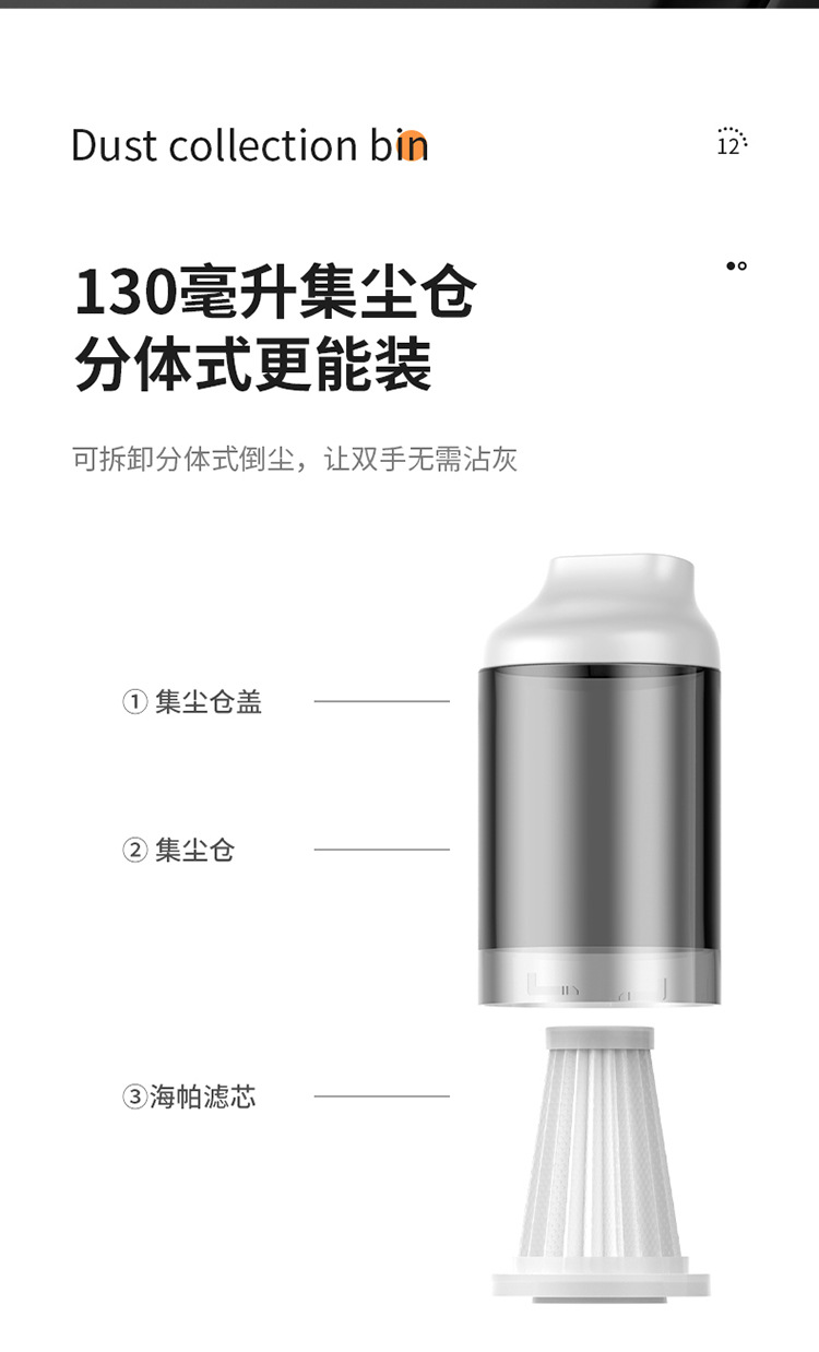 车载吸尘器无线车用汽车吸尘器小型大吸力手持式迷你大功率吸尘机详情15