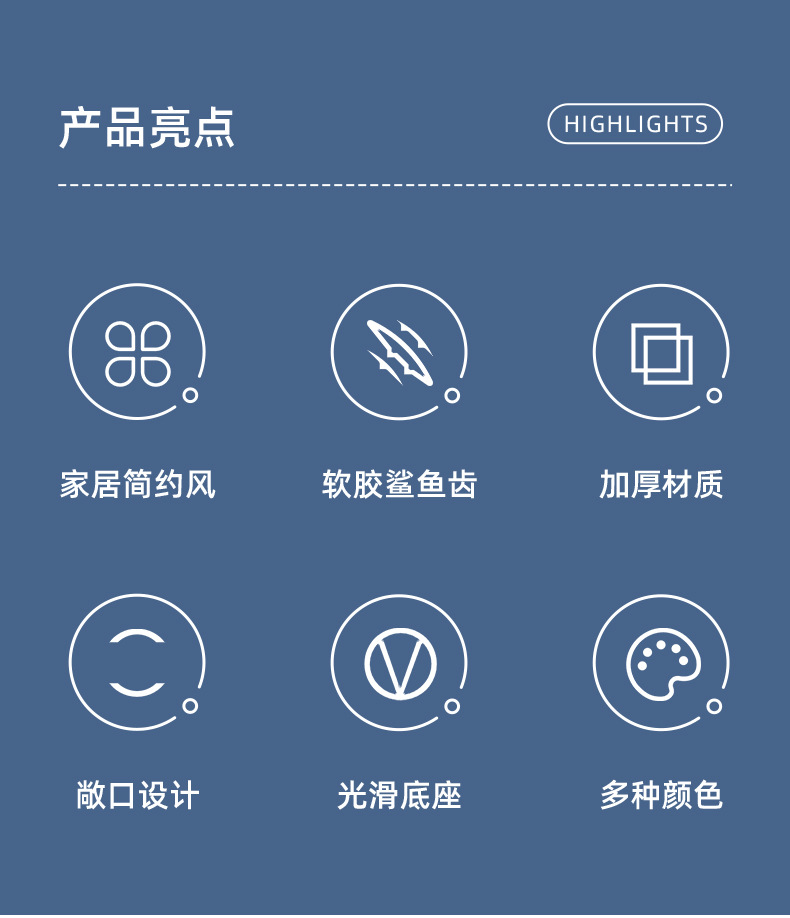 加厚垃圾篓家用大号客厅厨房浴室大容量无盖大口径塑料垃圾桶批发详情2