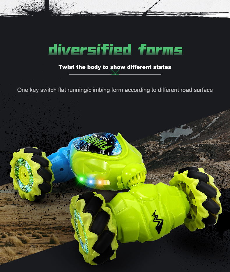 手势感应变形遥控车儿童玩具扭变车电动攀爬赛车越野漂移男孩礼物详情4
