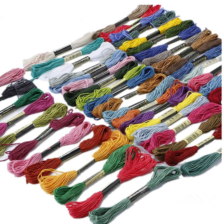 Cross-stitch thread matching, missing thread, supplementary thread, 50-color hand-woven thread, pure ecological cotton embroidery thread factory direct sales pic 4