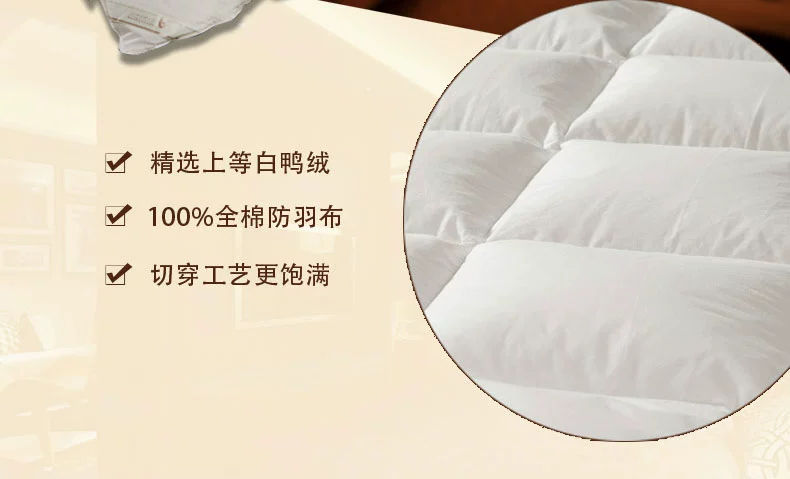 Shefan five-star hotel supplies duck down quilts, down quilt cores, thickened warm quilts pic 7