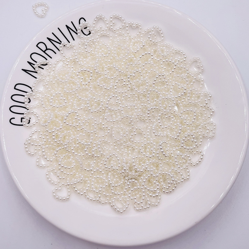 ABS pearl bow five-pointed star heart-shaped patch diy material for hair accessories and head ornaments pic 7