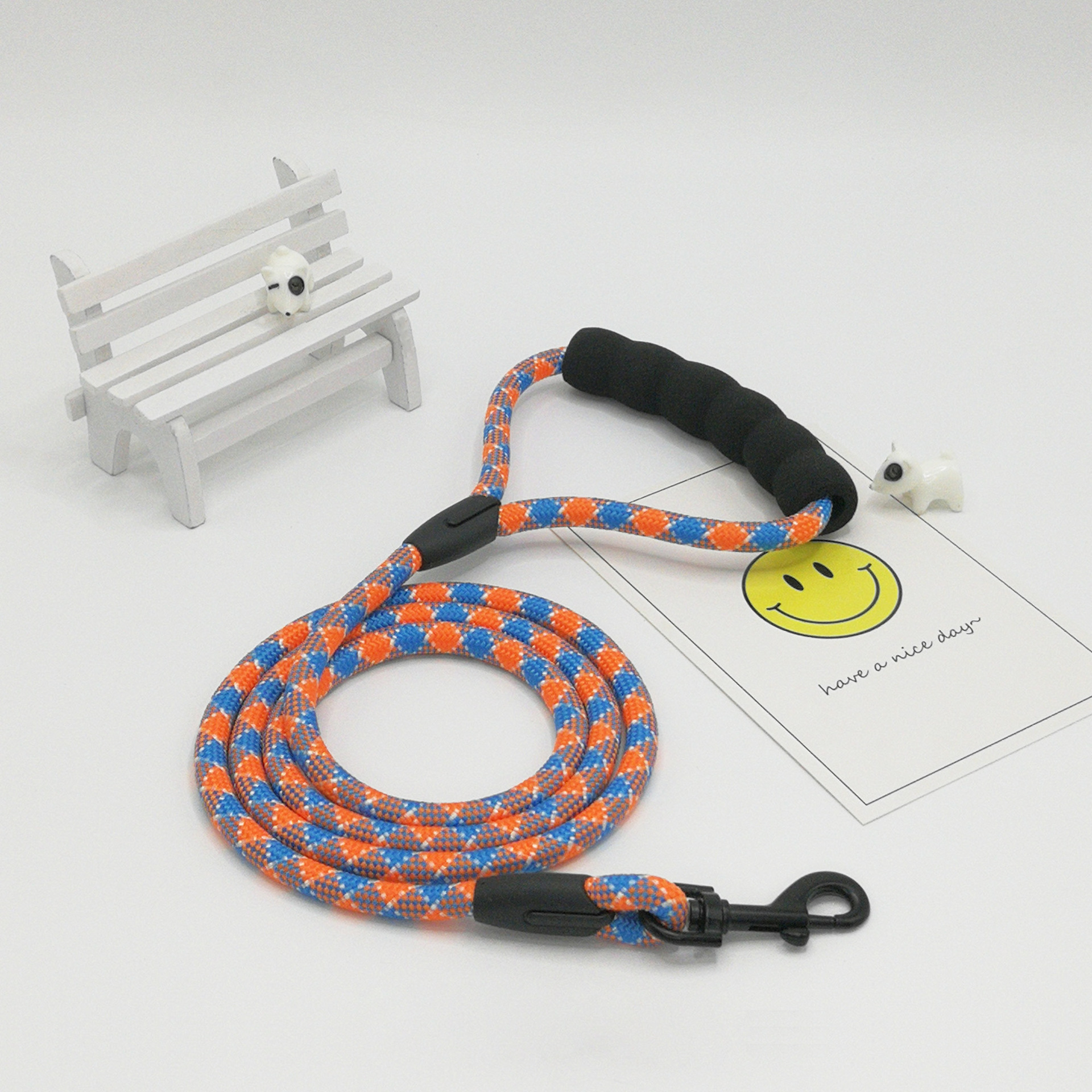 宠物狗狗牵引绳可调节胸背带项圈防爆冲狗绳批发小型犬中型犬狗链详情12