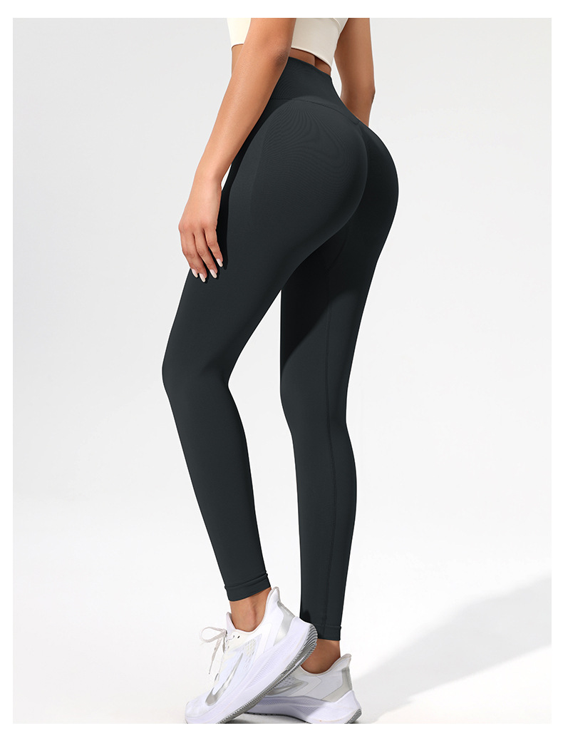 Ruxi European and American fitness pants, no embarrassing lines, nude feel sports tight pants, high-waisted peach lifting buttocks lulu yoga pants for women pic 17