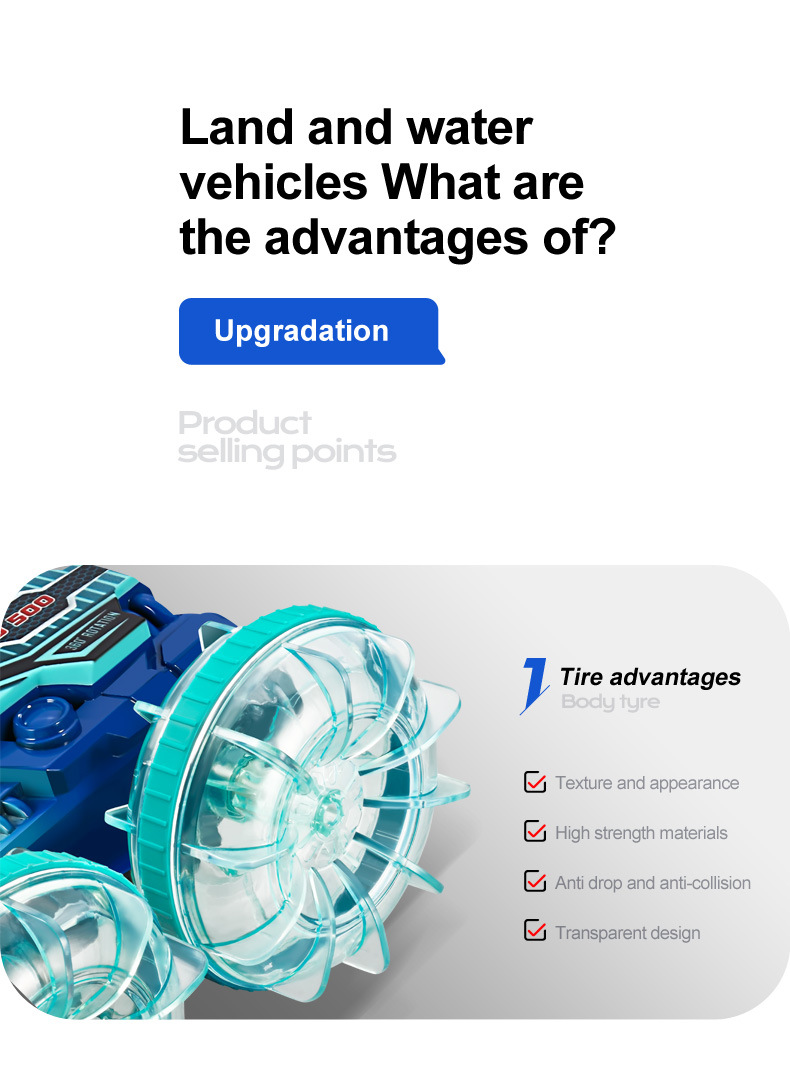 跨境热卖儿童遥控双面特技车充电款手势感应水陆两栖汽车玩具批发详情14