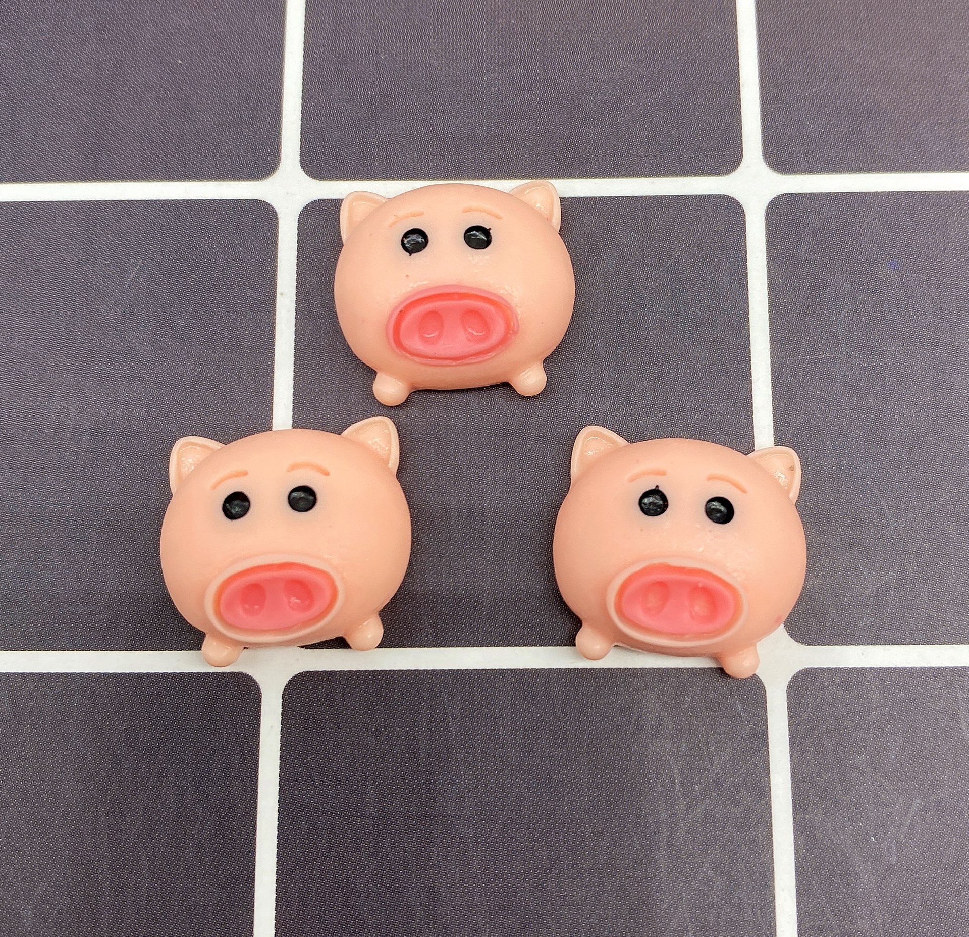 树脂配件饰品帽子贴片史莱姆内放DIY日韩风哑光笑脸厂家直销详情94