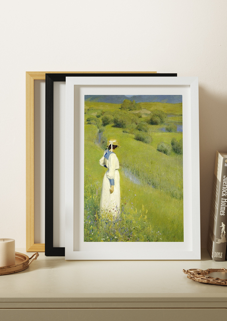 A 6-inch wooden photo frame stand for wall mounting, A3, A4 paper picture frame, 4-page, self-mounted large-sized oil painting frame, 12 inches pic 16