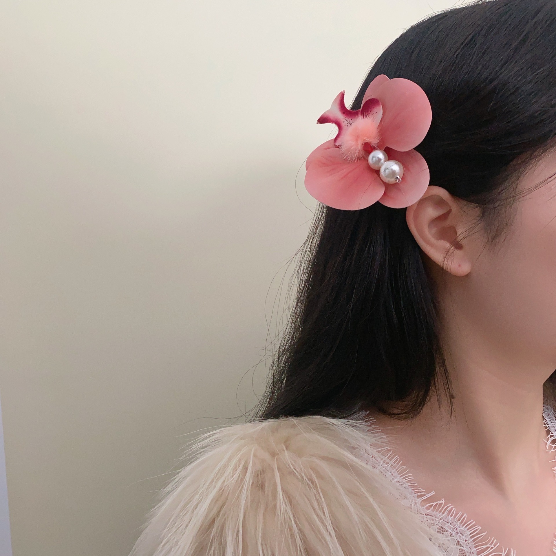Super fairy-like simulation flower butterfly flower tassel grab clip, sweet and feminine style, unique and exquisite hair clip, ins versatile hair accessory trend pic 15