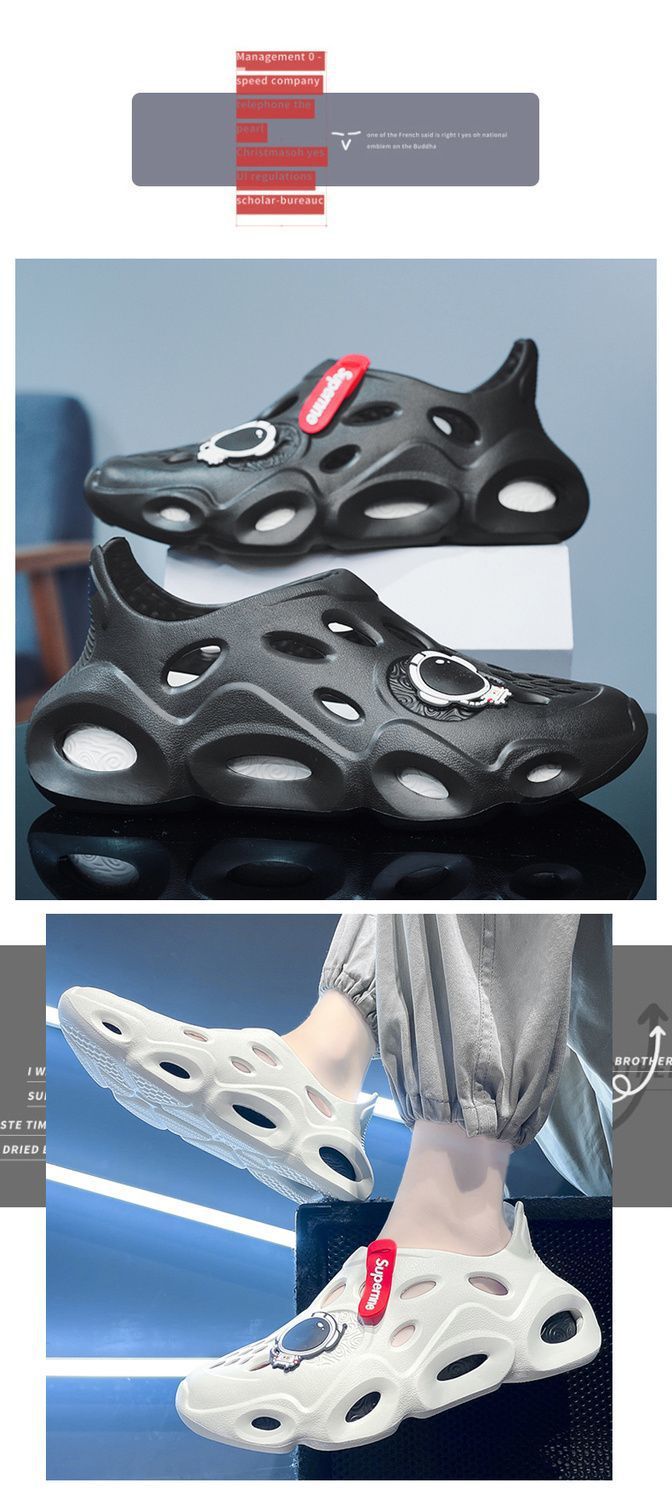 洞洞鞋男款夏季外穿超软防滑耐磨外出男士新款凉鞋厚底踩屎感拖鞋详情8