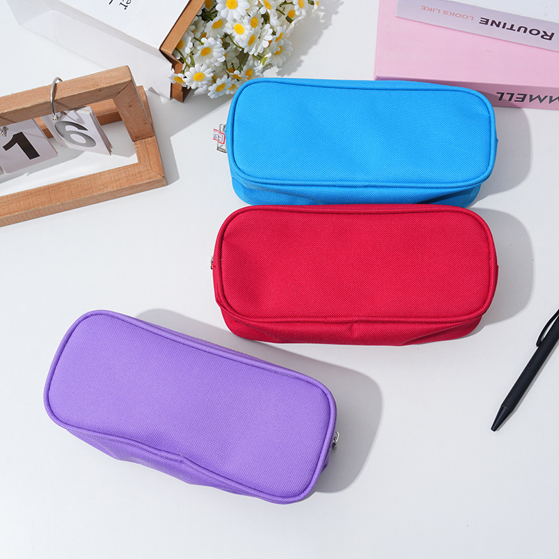 Factory direct sales of the new leather coin purse, a popular and cute pen case that can be stored pic 4