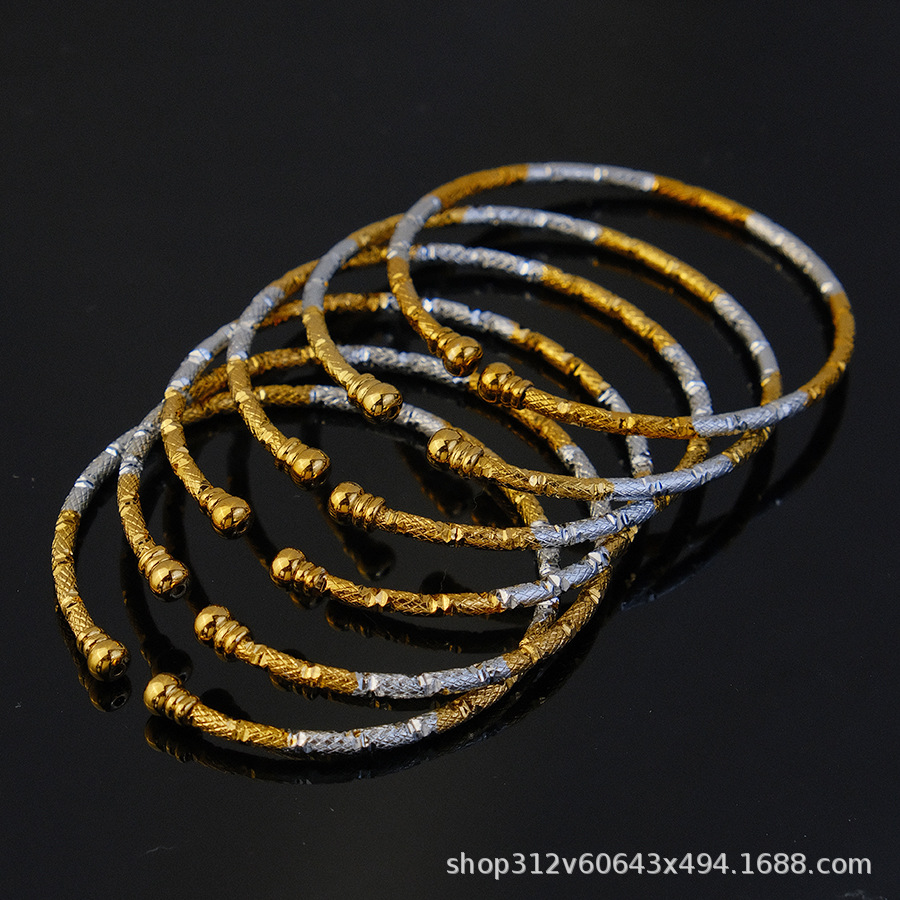 3MM gold-plated bracelet for women, African gold bead bracelet, gift for Ethiopian wedding brides pic 8