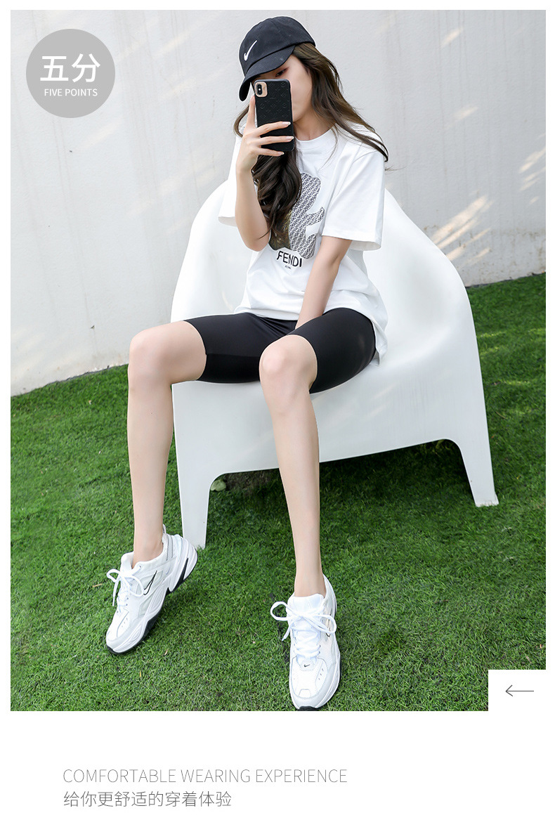 Spring and autumn thin shark shorts for women, capre pants for cycling and sports, high-waisted, body-shaping and hip-lifting Barbie leggings for women pic 65